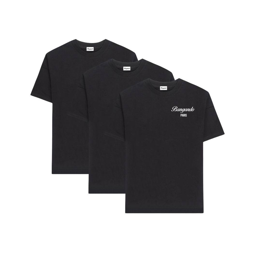 PACK DE 3 T-SHIRTS BANGANDO PARIS